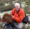 Skip Walker with organic layer at Nadym, site 2.